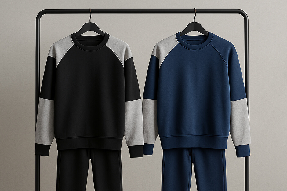 Purchase Round Neck Two-Tone Tracksuits for Men Online in Pakistan